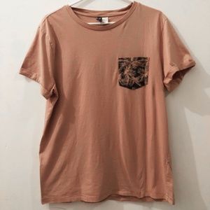 Pink T-Shirt with Printed Pocket